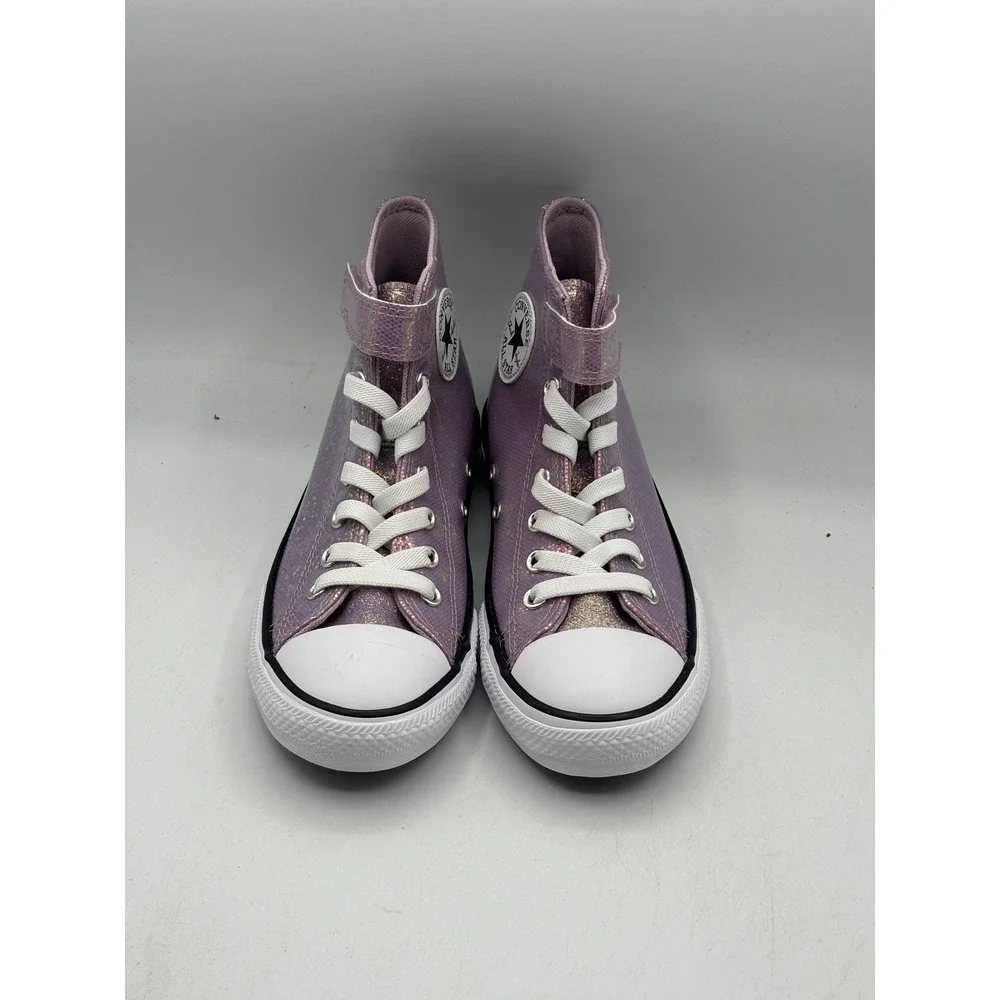 Converse All Star 1V Hi Shoes Kids Size 3 Lilac White Casual A14343C
